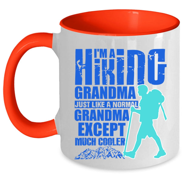 Cool Hiking Grandmas Coffee Mug, I'm A Hiking Grandma Accent Mug