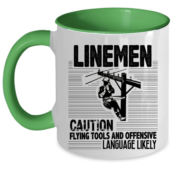 Awesome Gift For Lineman Coffee Mug, Linemen Accent Mug