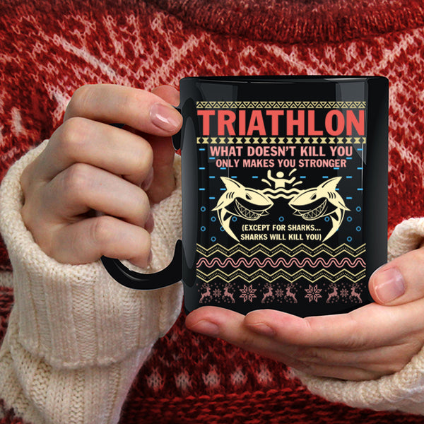 Triathlon Coffee Mug, Christmas Gift For Triathlon Coffee Cup