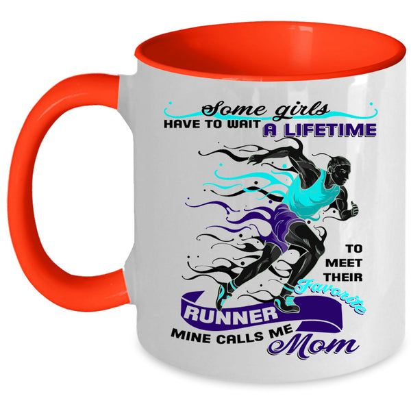 Mine Calls Me Mom Coffee Mug, Favorite Runner Accent Mug