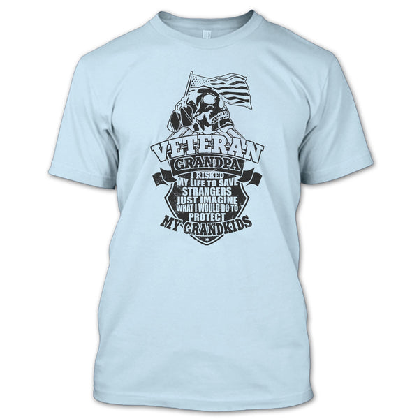 Veteran Grandpa T Shirt, To Protect My Grandkids T Shirt