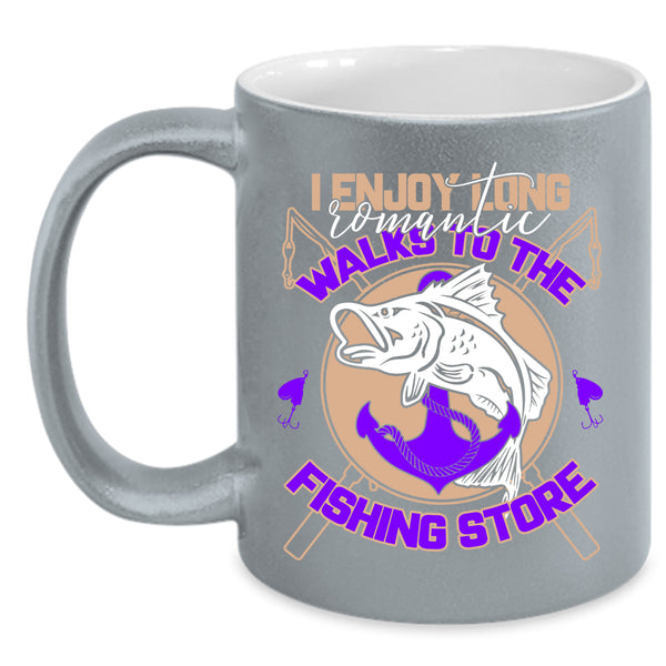 I Enjoy Long Romantic Coffee Mug, The Fishing Store Coffee Cup