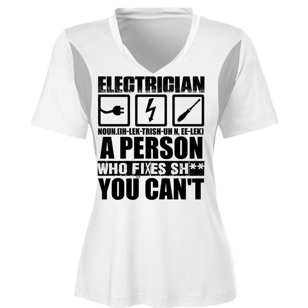 Electrician A Person Who Fixes You Can't T Shirt, I Love Electrician T Shirt, Awesome T-Shirts