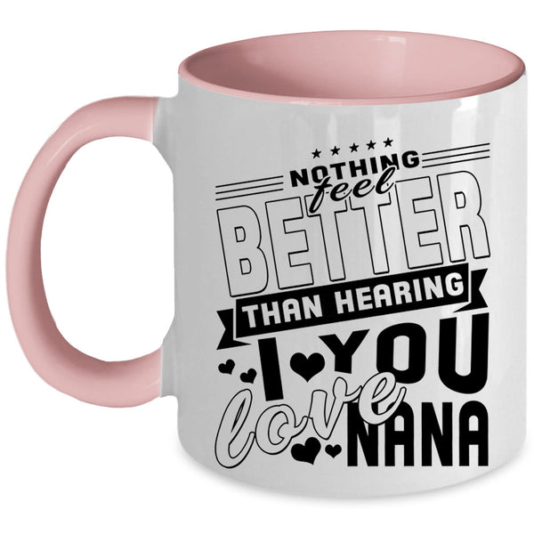 Cute Grandkids Coffee Mug, I Love You Nana Accent Mug