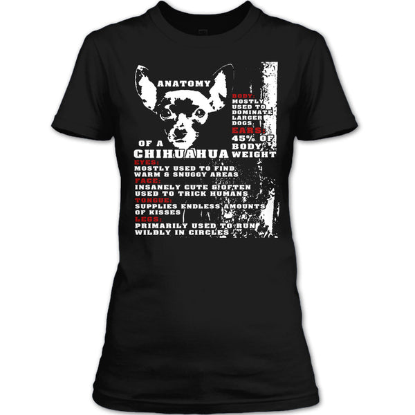 Anatomy Of A Chihuahua T Shirt, Coolest Dog Ever T Shirt
