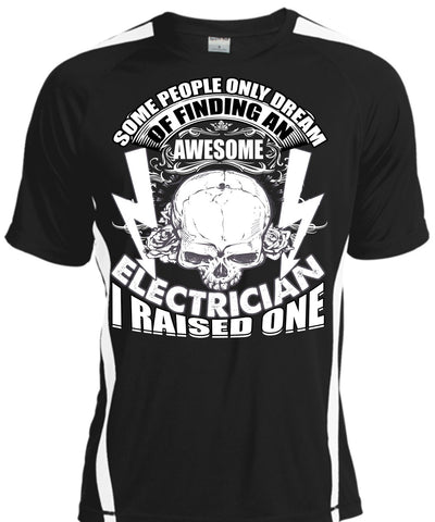 A black t-shirt with the shopify logo