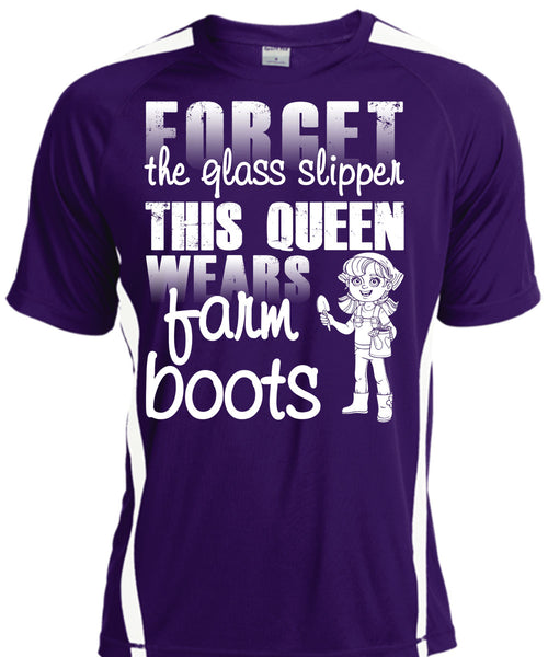 Forget The Glass Slipper T Shirt, This Queen Wears Farm Boots T Shirt, Cool Shirt