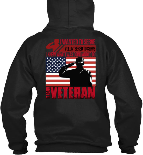 It Again Veteran T Shirt, I Wanted To Serve T Shirt