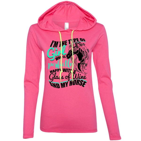 Glass Of Wine And My Horse T Shirt, I Love Horse T Shirt, Awesome T-Shirts