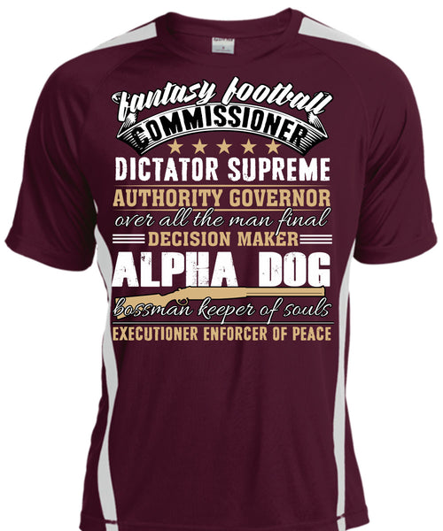 Decision Maker Alpha Dog T Shirt, Fantasy Football T Shirt, Cool Shirt