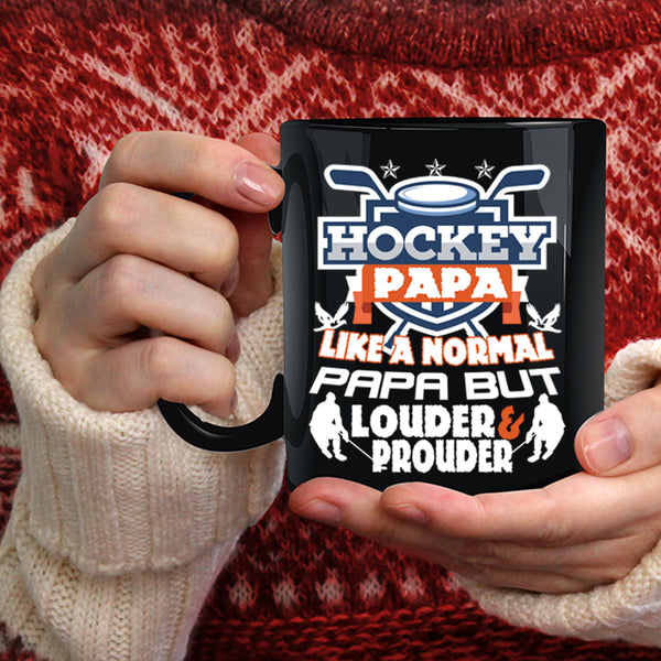 Hockey Papa Coffee Mug, Normal Papa Coffee Cup