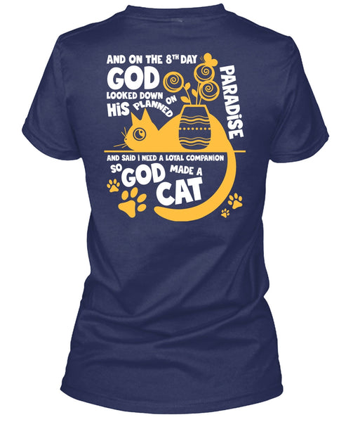 God Made A Cat T Shirt, His Planned On Paradise T Shirt