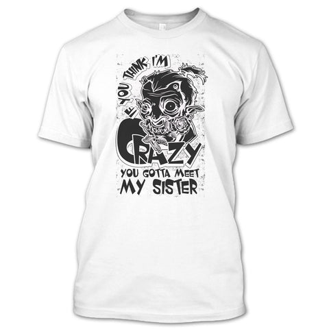 A black t-shirt with the shopify logo