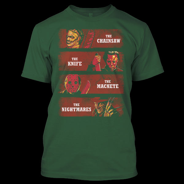 A black t-shirt with the shopify logo