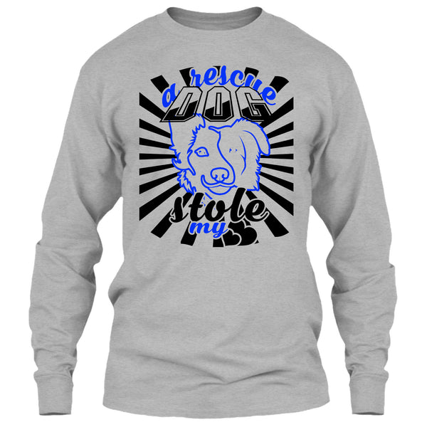 A Rescue Dog Stole My Heart T Shirt, Coolest Dog Mom T Shirt
