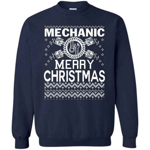 Coolest Mechanic T Shirt, Merry Christmas Gift Sweatshirt