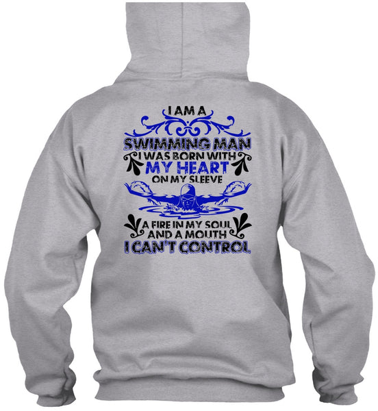 I Am A Swimming Man T Shirt, I Love Swimming T Shirt