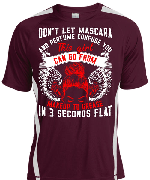 This Girl Can Go From Makeup To Grease T Shirt, Being A Mom T Shirt, Cool Shirt