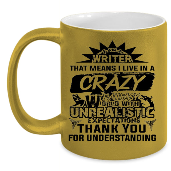 Awesome Gift For Writer Coffee Mug, I Am A Writer Accent Mug