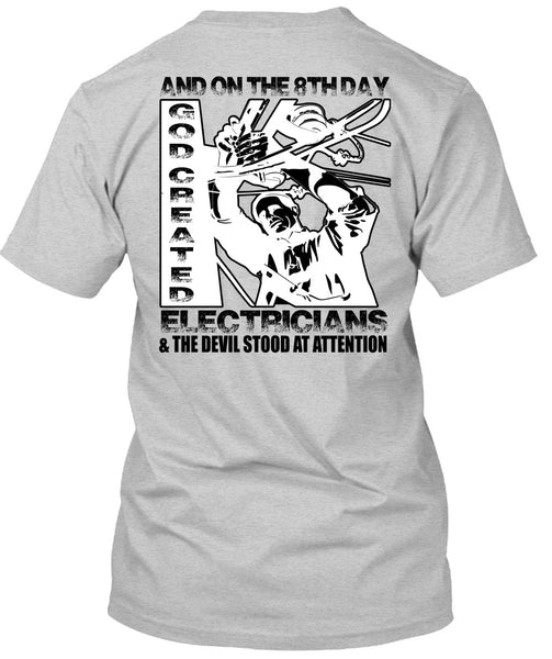 God Created Electricians T Shirt, I Love Electrician T Shirt
