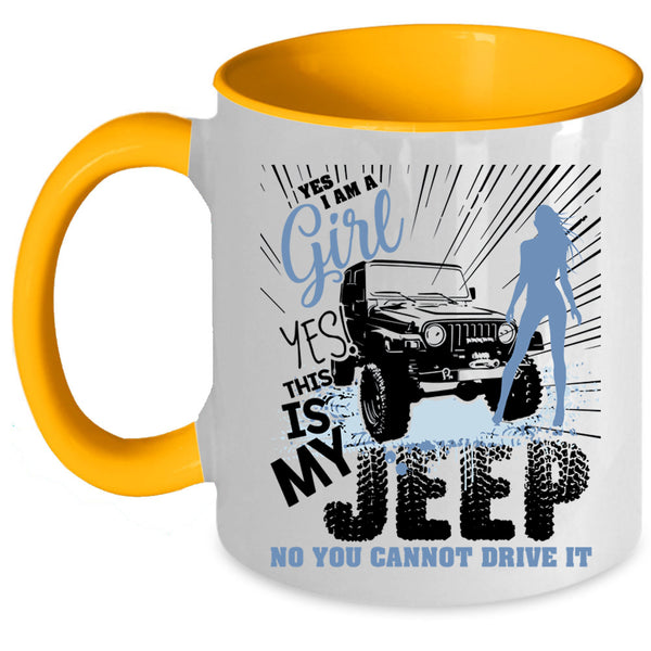 This Is My Jeep Coffee Mug, I Am A Girl Accent Mug