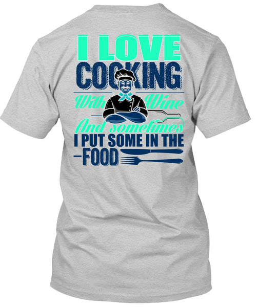 I Love Cooking T Shirt, I Love Chef T Shirt
