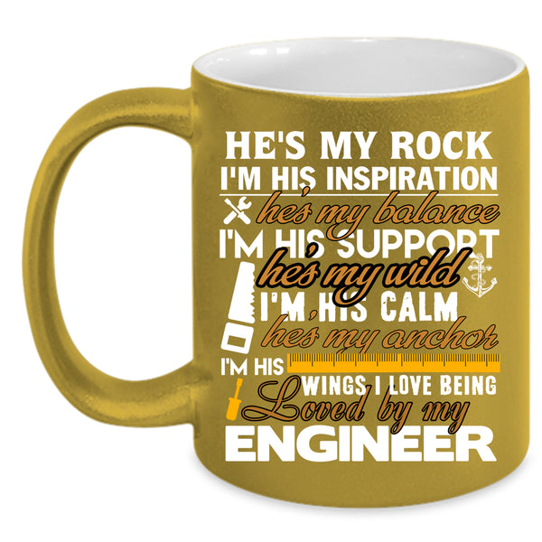 I Love Being Loved By My Engineer Coffee Mug, Cool Couple Coffee Cup