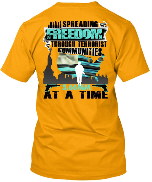 Spreading Freedom T Shirt, I Love Veteran T Shirt