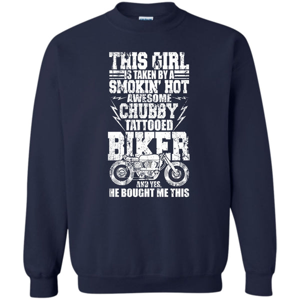 Coolest Tattooed Biker T Shirt, I Love Biking Sweatshirt