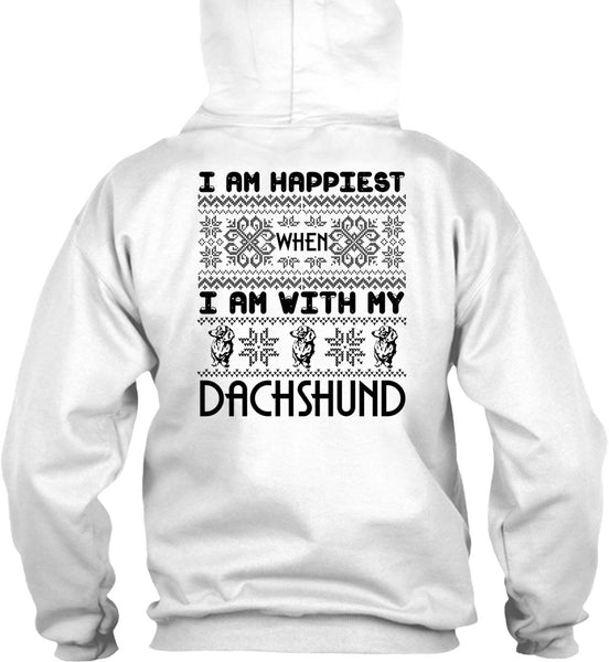 I Am With My Dachshund T Shirt, I Love My Dog T Shirt