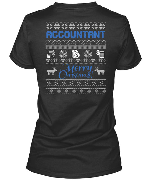 Accountant Merry Christmas T Shirt, Being An Accountant T Shirt