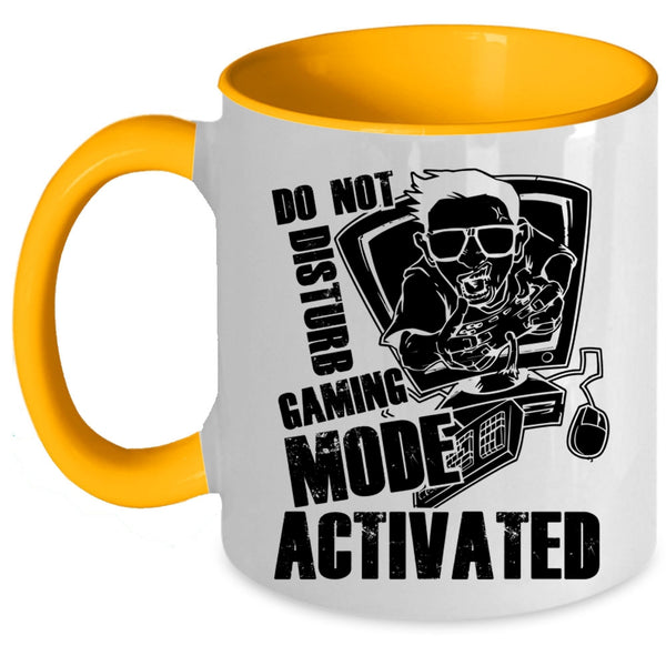 Funny Coffee Mug, Do Not Disturb Gaming Mode Activated Accent Mug