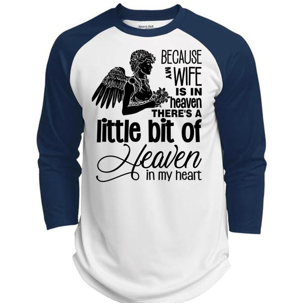 My Wife Is In Heaven T Shirt, My Heart T Shirt, Awesome T-Shirts  (Polyester Game Baseball Jersey)