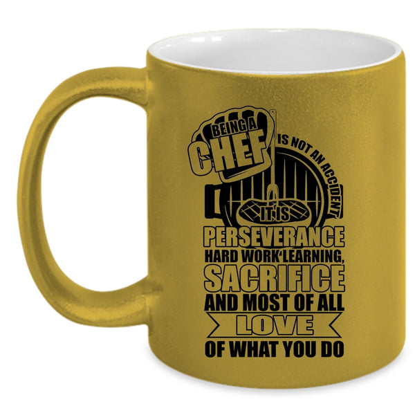 Awesome Chef Coffee Mug, Being A Chef Is Not An Accident Accent Mug