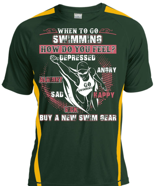 When To Go Swimming T Shirt, New Swim Gear T Shirt, Cool Shirt