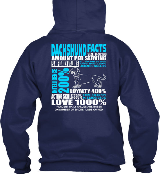 Dachshund Facts T Shirt, Dachshund Owned T Shirt