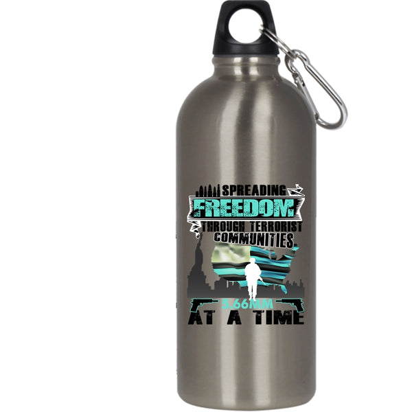 American Flag 20 oz Stainless Steel Bottle,Cool Gift For Americans Outdoor Sports Water Bottle