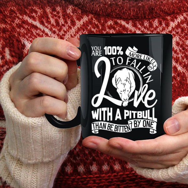 Fall In Love With A Pitbull Coffee Mug, Cute Pitbull Owner Coffee Cup