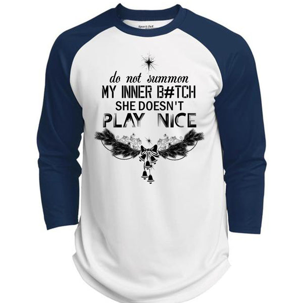 Do Not Summon My Inner T Shirt, This Girl Loves Christmas T Shirt, Awesome T-Shirts  (Polyester Game Baseball Jersey)