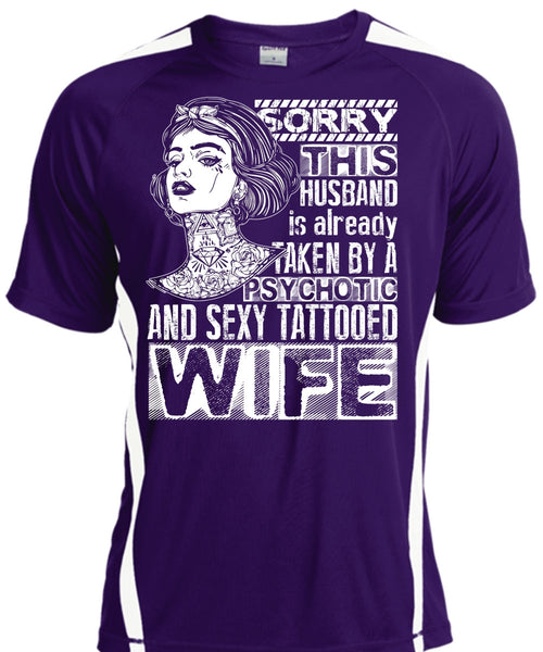 Psychotic And Tattooed Wife T Shirt, Being A Wife T Shirt, Cool Shirt