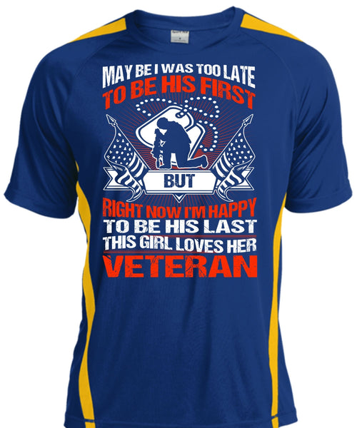 This Girl Loves Her Veteran T Shirt, I'm Happy T Shirt, Cool Shirt