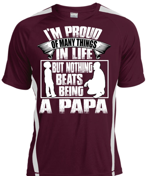 Nothing Beats Being A Papa T Shirt, Being A Papa T Shirt, Cool Shirt