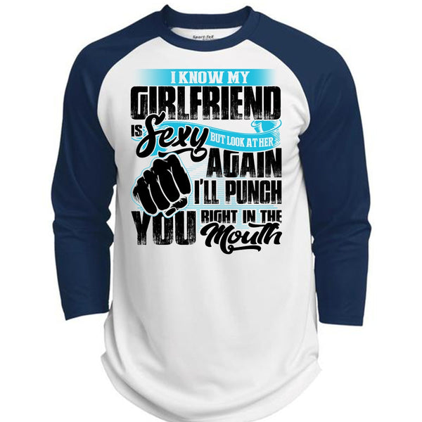 I Know Girfriend T Shirt, I Love My Wife T Shirt, Awesome T-Shirts  (Polyester Game Baseball Jersey)
