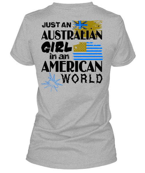 Just An Australian Girl In An American World T Shirt, Wait For Halloween T Shirt
