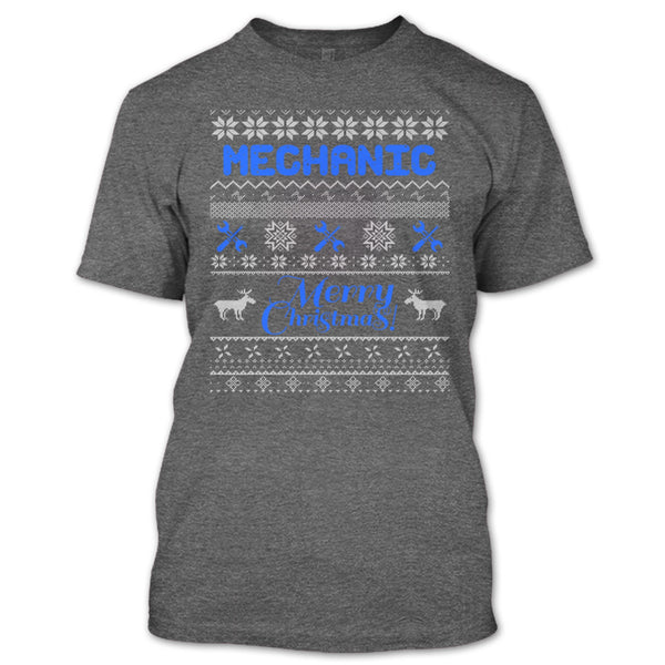 Mechanic Merry Christmas T Shirt, Coolest Mechanic T Shirt