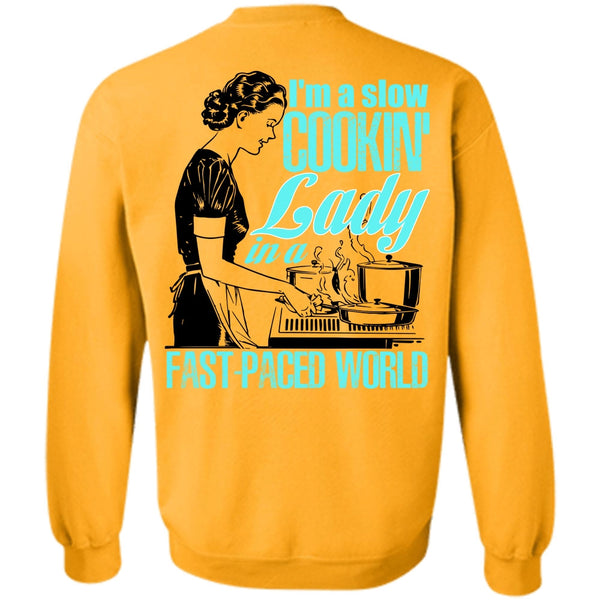 I Love Cooking T Shirt, I'm A Slow Cooking Lady Sweatshirt