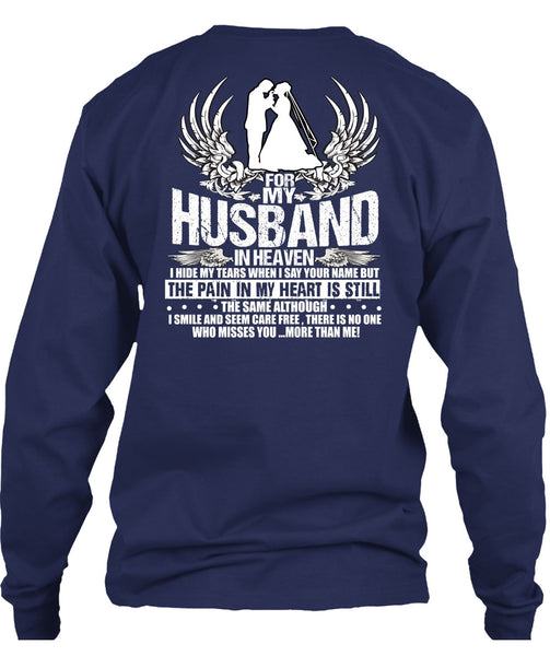For My Husband In Heaven T Shirt, My Heart T Shirt
