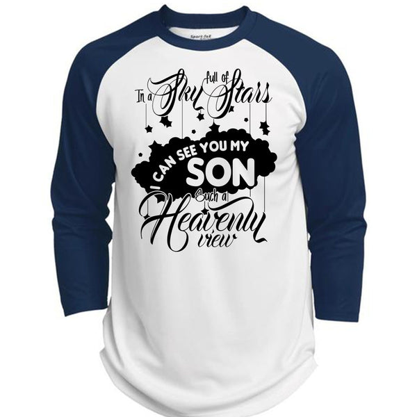 I Can See You My Son T Shirt, I Love Son T Shirt, Awesome T-Shirts  (Polyester Game Baseball Jersey)