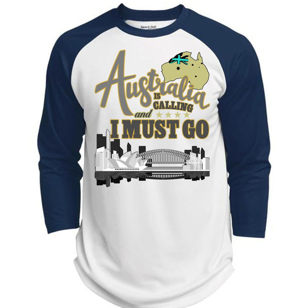 Australia Is Calling T Shirt, I Love Australia T Shirt, Awesome T-Shirts  (Polyester Game Baseball Jersey)
