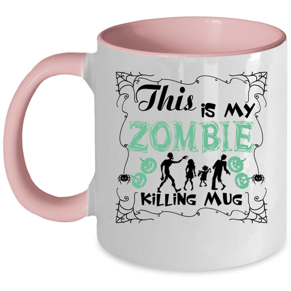 Gift For Halloween Coffee Mug, This Is My Zombie Accent Mug